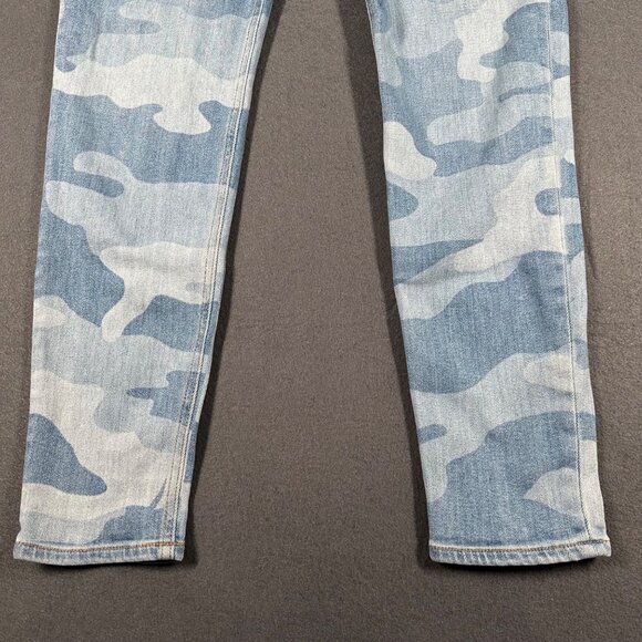 Rag & Bone Womens 28 Cate Mid Rise Ankle Skinny Blue Camo Cropped Jeans - Picture 3 of 14
